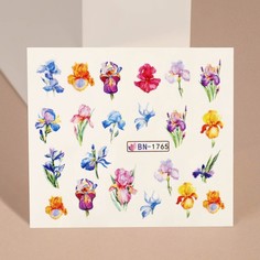 Слайдер - дизайн для ногтей «Цветочное счастье», фасовка 6 шт Queen Fair