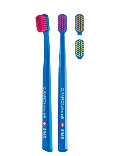 Зубная щетка CURAPROX CS 5460 синяя "ultrasoft", d 0,10 мм, цвет щетин в ассортименте.
