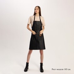 Фартук для мастера, джинсовый, цвет черный No Brand
