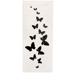 Татуировка на тело Черные бабочки 5,5х12 см Toomix