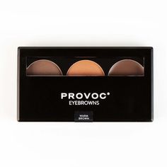 Набор теней для бровей Provoc 02 Warm Brown