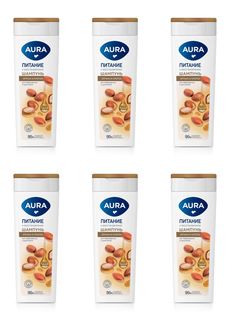 Шампунь для волос Aura питание и восстановление 380 мл 6 шт