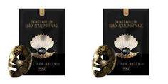 Маска для лица NO:HJ с древесным углем и экстрактом жемчуга Skin Traveller 25г 2шт Nohj