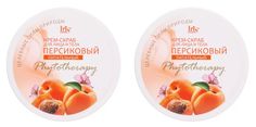 Крем-скраб для лица и тела Iris Phytotherapy, Персиковый, 180мл, 2шт