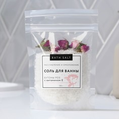 Соль для ванны Расслабление и Омоложение с бутонами роз, 150 г Beauty Fox