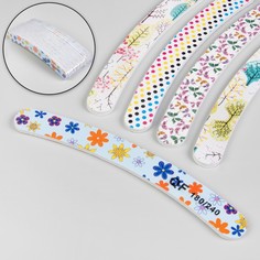 Пилка-наждак, абразивность 180/240, 18 см, фасовка 20 шт, рисунок МИКС(20 шт.) Queen Fair