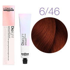 Краска для волос LOreal Professionnel Dia Light 6-46 темный блондин медно-красный 50 мл