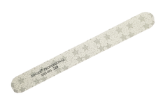 Пилка абразивная для ногтей односторонняя Zinger MEJ-601, 220 грит, «белые звёзды»