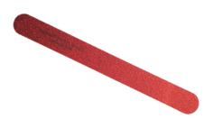 Пилка абразивная для ногтей односторонняя Zinger MEJ-604, 220 грит, красная