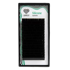 Ресницы Silicone - 16 линий СC 0.10 7мм черная палетка Lovely