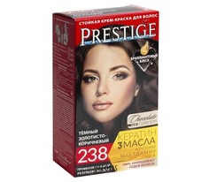 Краска для волос Престиж-238 темный золотисто-коричневый 3 упаковки Vip`S Prestige