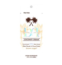 Крем Brown Sugar Double Dark Coconut Cream для загара в солярии с бронзаторами 22 мл