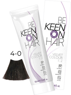 Краска для волос KEEN Velvet 4.0 темный шатен 100 мл