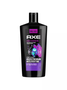 Шампунь и гель для душа Axe Сила технологий увлажняющий, амбра, чёрный базилик, 610 мл