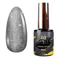 Гель-лак для ногтей Manita Professional Crystal Cat Eye эффект кошачьего глаза №01 10 мл