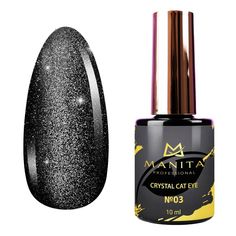 Гель-лак для ногтей Manita Professional Crystal Cat Eye эффект кошачьего глаза №03 10 мл