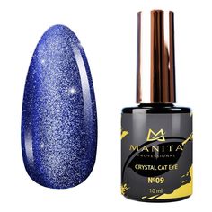 Гель-лак для ногтей Manita Professional Crystal Cat Eye эффект кошачьего глаза №09 10 мл