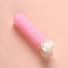 Бигуди для прикорневого объема, с зажимом, 2x1 см, 10,7 см, цвет розовый/бежевый, (3шт.) Queen Fair
