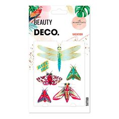 Татуировки переводные для тела Deco Watercolor Story by Miami tattoos Bite me