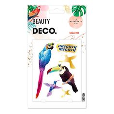 Татуировки переводные для тела Deco Watercolor Story by Miami tattoos Brighty mighty