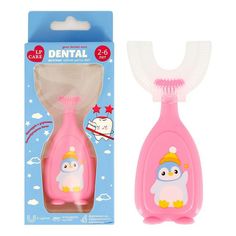 Зубная щетка для детей Lp Care Dental U-образная розовая