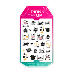 Наклейки для ногтей Pink Up Decor nail stickers переводные тон 118