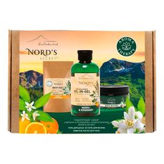 Косметический набор для тела Nords secret Нероли и розмарин для женщин 3 предмета
