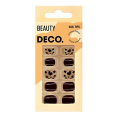 Накладные ногти Deco Beauty leopard brawny 24 шт + клеевые стикеры 24 шт