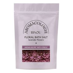 Соль для ванны Bisou Aromacologie Антистресс с цветками лаванды 330 г