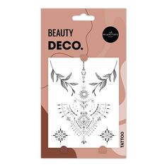 Татуировка переводная для тела Deco Orient by Miami Tattoos Floral Charm