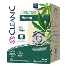 Прокладки гигиенические Cleanic Naturals Hemp Night ночные 10 шт