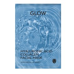 Маска для лица Glow Lab Гиалуроновая кислота-Коллаген 25 мл
