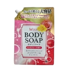 Крем-мыло для тела Nihon Wins Body Soap Rose с розовым маслом и богатым ароматом 900мл