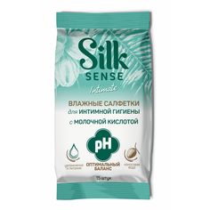 Влажные салфетки Ola! Silk Sense Кокосовая вода для интимной гигиены 15 шт