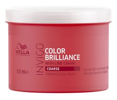 Маска-уход Wella Professional Invigo Color Brilliance защита цвета жестких волос, 150 мл