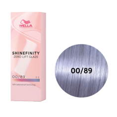 Гель-крем краска для волос Wella Professional Shinefinity 00/89 Синий 60 мл