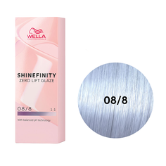 Гель-крем краска для волос Wella Professional Shinefinity 08/98 Серебряный Жемчуг 60 мл