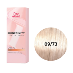Гель-крем краска для волос Wella Professional Shinefinity 09/73 Карамельное Молоко 60 мл