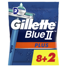 Одноразовые бритвы Gillette BlueII Plus 8+2 шт.