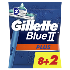 Одноразовые бритвы Gillette BlueII Plus 8+2 шт.