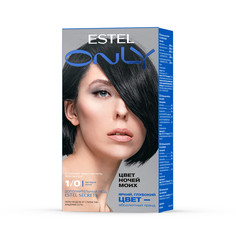Стойкая краска-гель для волос ESTEL ONLY 1/0 Черный классический