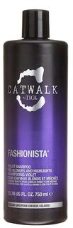 Шампунь TIGI Catwalk Fashionista Violet для коррекции цвета осветленных волос, 750 мл