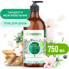 Гель для душа SYNERGETIC Сандал и Ягоды можжевельника натуральный, 750 мл