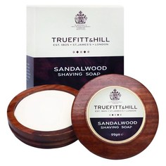 Люкс-мыло для бритья в деревянной чаше Truefitt & Hill Sandalwood Luxury Shaving Soap 99 г