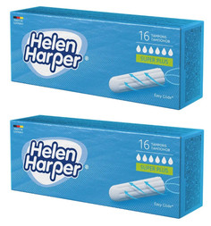 Тампоны Helen Harper Super Plus без аппликатора 16 шт. х 2 уп.