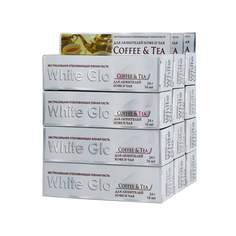 Зубная паста White Glo отбеливающая для любителей кофе и чая 24 грамма 12 шт.