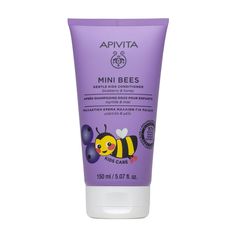 Кондиционер для волос Apivita Mini Bees Gentle Kids Conditioner с черникой