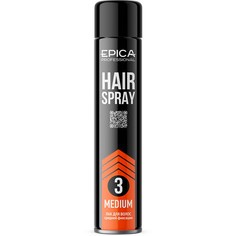 Лак для волос EPICA Professional средней фиксации MEDIUM, 400 мл