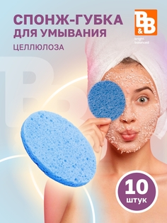 Спонж B&B bright balanced синий 10 шт