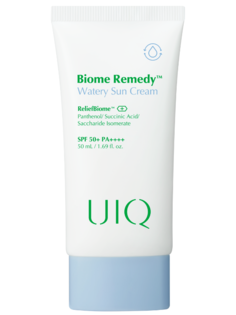 Легкий увлажняющий крем против фотостарения SPF50+ с пробиотиками UIQ Biome Remedy Watery
